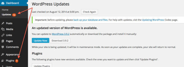 WordPress Updates